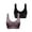 Gray1, variant on 2pc Sports Bras for Women Push up Wireless Stretchy High Support Workout Athletic Wide Strap Bra Bralette