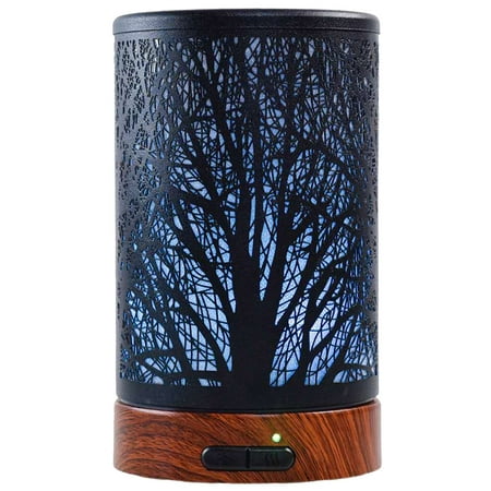 EQUSUPRO Essential Oil Diffuser 150ml Metal Aromatherapy Oil Diffuser Ultrasonic Cool Mist Diffuser with Waterless Auto Shut-Off Protection,7 Colors Changed LED for Home Office SPA Yoga