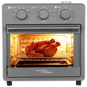 Magnavox 16.9 Qt./16L Air Fryer Oven with Steam Infusion, Countertop Convection Toaster Oven with Viewing Window, Char