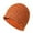Orange, variant on Bibifish Womens Ribbed Knit Beanie Hat Stretchy Soft Lightweight Beanie Fall Winter Casual Outings Commute Daily Wear Basic Stylish Hats