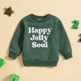 thumbnail image 2 of Toddler Girls Sweatshirts Boys Christmas Long Sleeve Letter Prints T Shirt Pullover Clothes for Girls Size 2-3T, 2 of 6