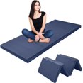 thumbnail image 1 of Colchón Plegable de Espuma Viscoelástica, Cama Portátil Colchoneta Seccionado en 4, Tapete de Siesta con Funda Lavable Colchón de Piso, Almohadilla Individual Camping Invitado, 1 of 4