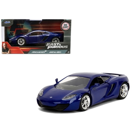 McLaren MP4.12C Blue Metallic "Furious 7" (2015) Movie "Fast & Furious" Series 1/32 Diecast Model Car by Jada