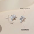 thumbnail image 4 of Pendientes In Season Jewelry de plata de ley 925 para niñas, 4 of 7