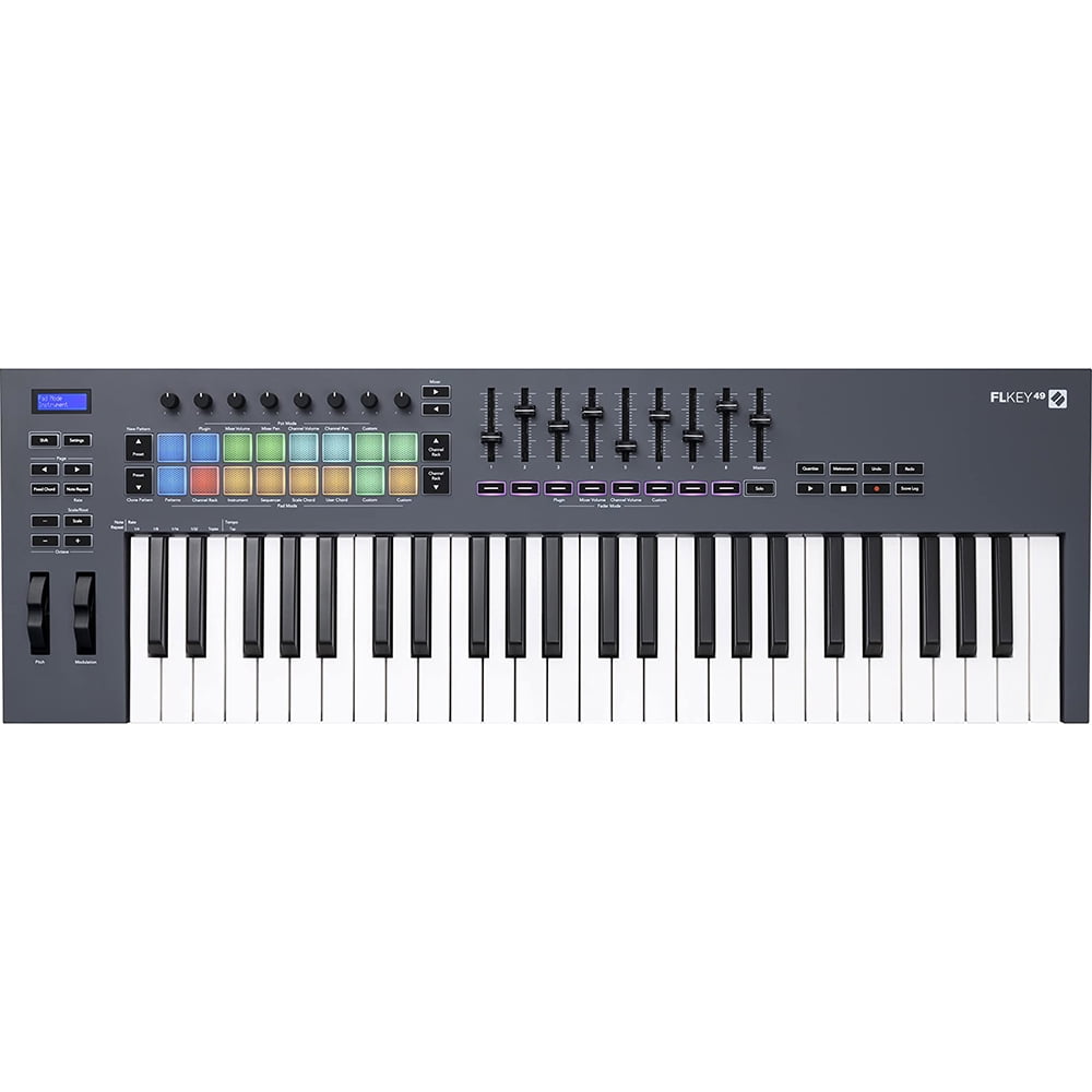 Novation AMS-FLKEY-49 FLkey 49 USB MIDI Keyboard Controller Bundle with 2 YR CPS Enhanced Protection Pack