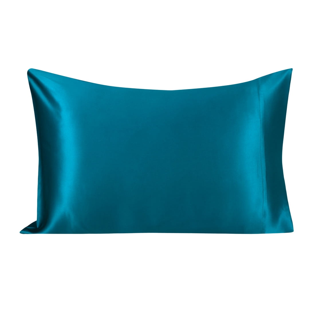 Unique Bargains 2-Pack 19 Momme 100% Silk Pillowcases Peacock Blue Queen
