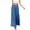 Blue, variant on Charella Women's Linen Pants Wide Leg Elastic Waist Casual Loose Fit Comfy Trousers Solid Color Pants (XL, Wine)