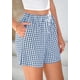 thumbnail image 3 of Shorts PRETTYGARDEN 2025 Verano Pijama Vichy XL Azul Marino, 3 of 9