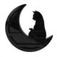 thumbnail image 1 of en la Luna Estante de Cristal Estante de Luna DiseñO de Negro Estante de ExhibicióN de Cristal de PVC para Sala de Estar Comedor Almacenamiento de Cama, 1 of 5