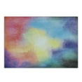 thumbnail image 1 of Outer Space Cutting Board, Watercolor Nebula Colorful Galaxy Stars Universe Dreamy Cosmos Celestial Art, Decorative Tempered Glass Cutting and Serving Board, Small Size, Multicolor, by Ambesonne, 1 of 1
