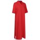 thumbnail image 3 of Mujeres de la moda más el tamaño del vestido maxi cuello en V ojo de la cerradura de la mitad de la Abanopi Rojo S, 3 of 7