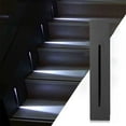 thumbnail image 2 of Luces modernas Sunnimix Iluminación empotrada Aluminio Blanco cálido Luces de escalera Accesorio interior Rectángulo negro, 2 of 8