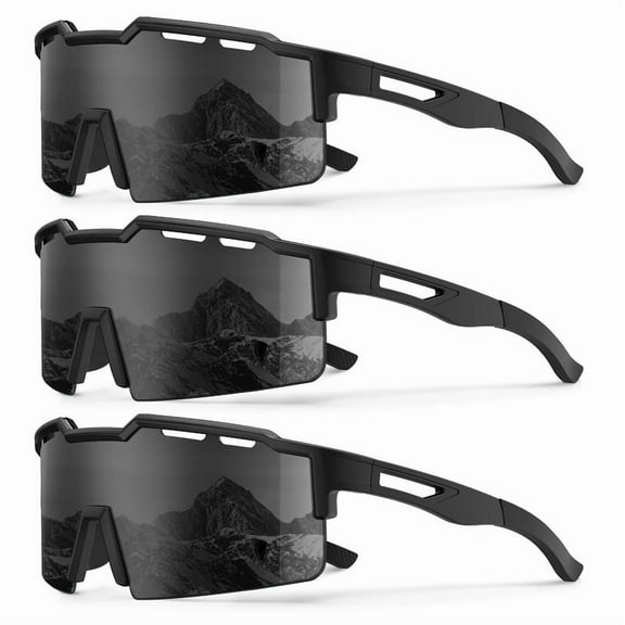 KALIYADI Polarized Sports-Sunglasses Men Cycling-Sunlasses: Lightweight Running Sun Glasses UV400 Protection Golf Fishing