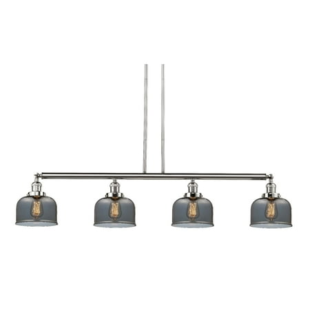 

Innovations 214-PC-S-G73 Large Bell 4 Light Island Light part of the Franklin Restoration Collection Polished Chrome