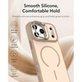thumbnail image 5 of Case for iPhone 14 Pro, Compatible with MagSafe, Luxury TPU+PC Ultra Slim Metal Camera Frame Kickstand Shockproof Drop Protective Anti-Scratch Phone Case Cover for iPhone 14 Pro, Desertgold, 5 of 6