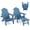Navy, variant on Gymax 2 PCS Folding Adirondack Chair HIPS Fire Pit Chair w/ Adjustable Backrest Brown