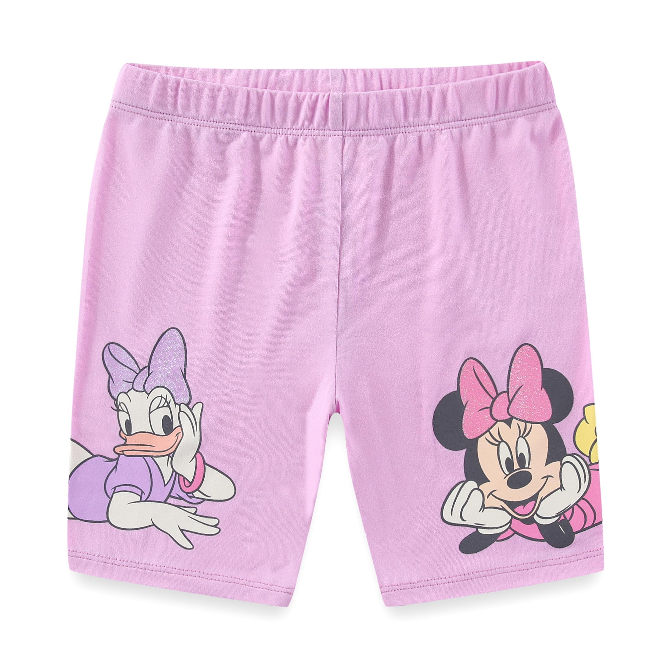 Disney Minnie Mouse and Daisy Duck Mix and Match Short Sleeve T-Shirt, Tank Top, and Shorts (Girls), 4 Piece Set, Sizes 3T-7