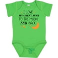 thumbnail image 3 of Inktastic I Love My Great Aunt to the Moon and Back Boys or Girls Baby Bodysuit, 3 of 5