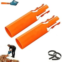 Leaf Blower Air Booster, Air Flow Booster for Blower, Turbo Nozzle Extension Boosts Speed & Power, Leaf Blower Attachment Fits 2-4 Inch Blowers for Yard, Lawn, and Driveway Cleanup(2pcs,Orange)