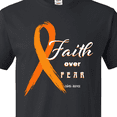 thumbnail image 4 of Inktastic Faith over Fear Leukemia Awareness with Orange Ribbon T-Shirt, 4 of 5