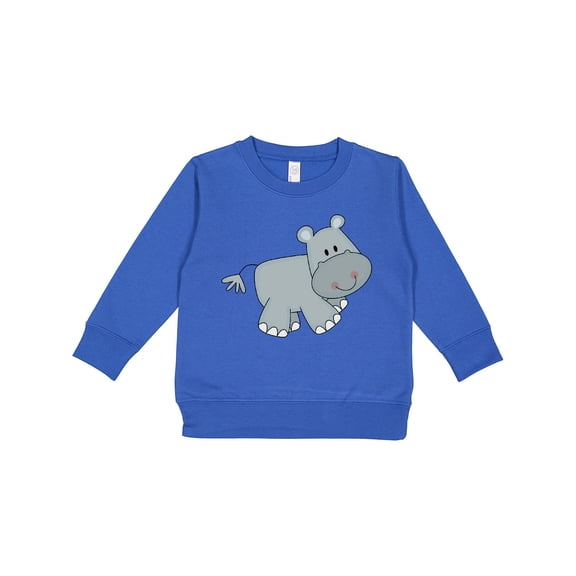 Inktastic Cute Smiling Baby Hippo Toddler Sweatshirt