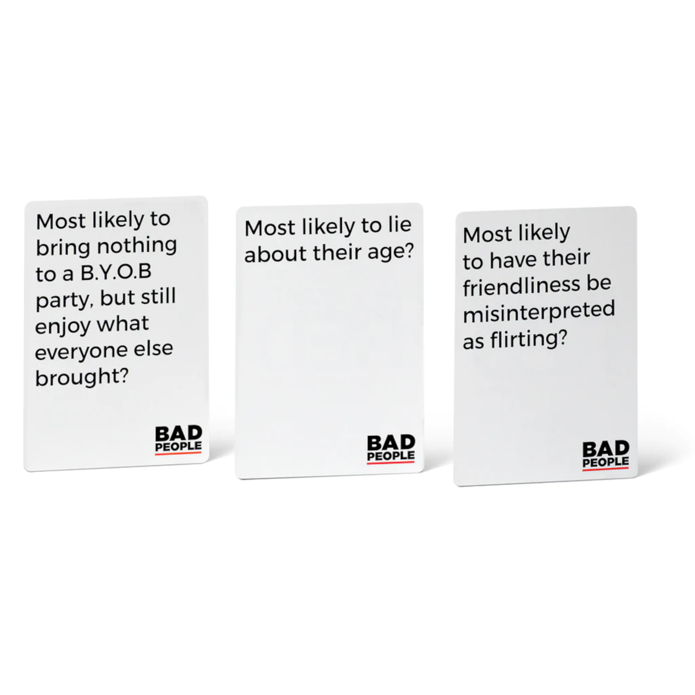 BAD PEOPLE - RED Expansion Pack (100 New Question Cards) - The Party ...