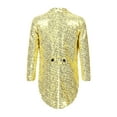 thumbnail image 2 of Eandarui Kids Boys Sequined Blazer Tailcoat Party Wedding Tuxedo Jacket Swallowtail Suit Cosplay Gold 6, 2 of 7