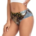 thumbnail image 2 of Fotbe Cute Cow Sunflower Crown A Calzones Estampados para Mujer – Ropa Interior de Algodón, Cómoda, Suave y Elástica-X-Small, 2 of 6