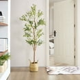 thumbnail image 2 of Javlergo 6ft Tall Artificial Olive Tree In Pot Fake Plant Home Indoor Outdoor Decor, 2 of 7