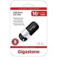 thumbnail image 3 of Gigastone GS-Z16GCNBL-R 16GB Classic Cap Less USB 2.0 Flash Drive, Black/Silver, 3 of 3