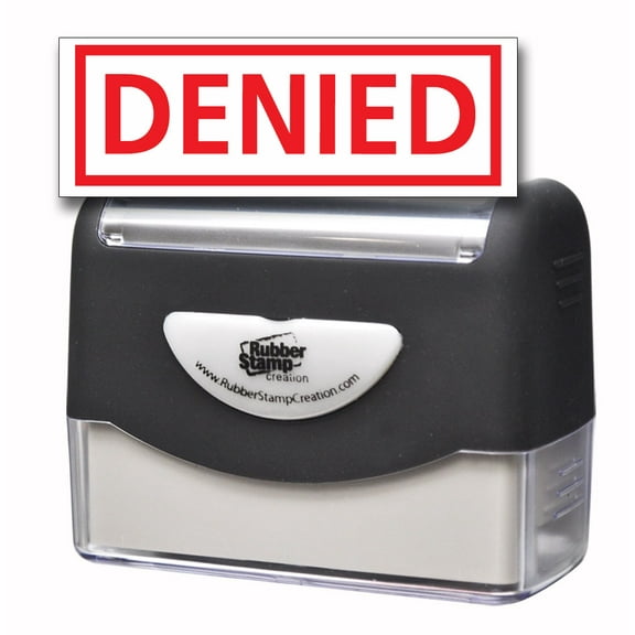 DENIED Pre-inked Stamp - Red Ink (Large)