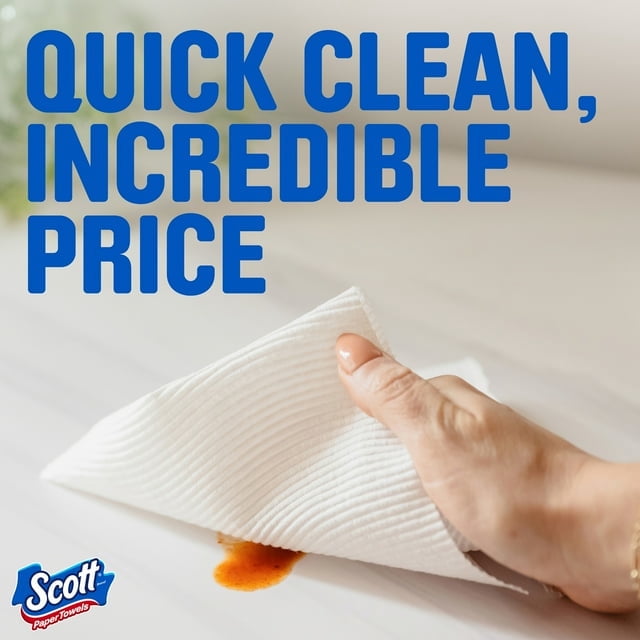 Scott Paper Towels, Choose-A-Sheet, 6 Double Rolls (Pack of 4)