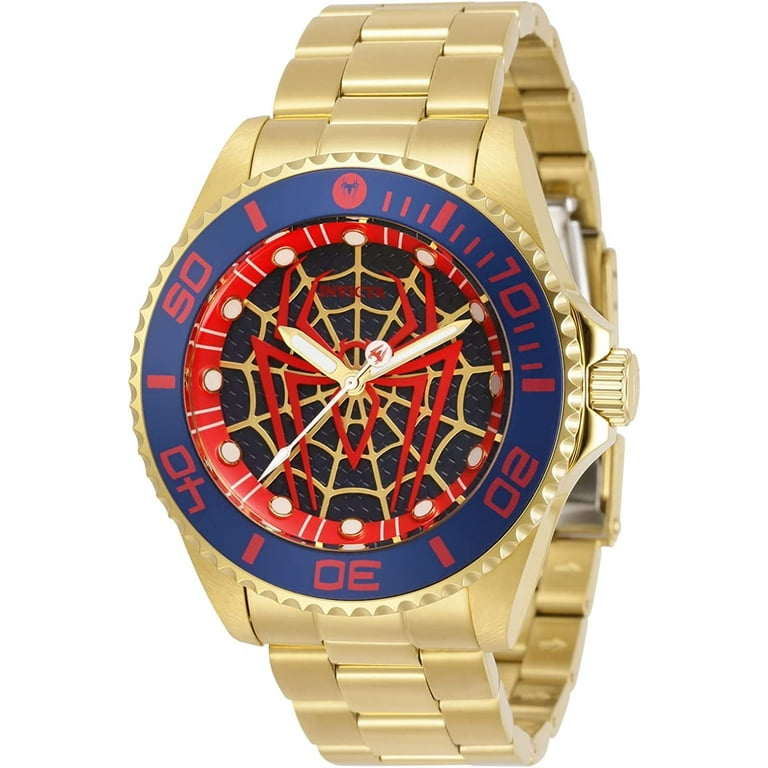 インビクタスパイダーマン時計 Invicta Marvel Spiderman Limited Edition Quartz Blue Dial Men's