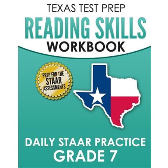 Pre-Owned TEXAS TEST PREP Reading Skills Workbook Daily STAAR Practice Grade 7: Preparation for the STAAR Reading Tests (Paperback)
