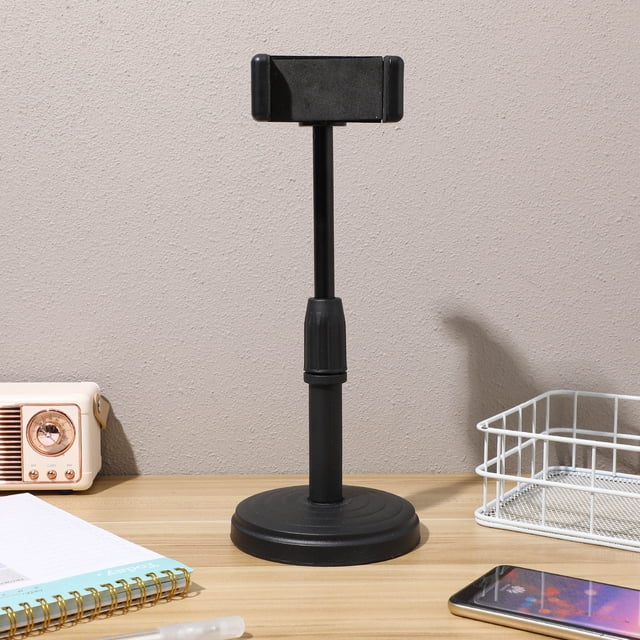 unbranded 1Ud Base Soporte Universal Para Teléfono Y Tablet Con Giratorio Y Ajustable Color Negro