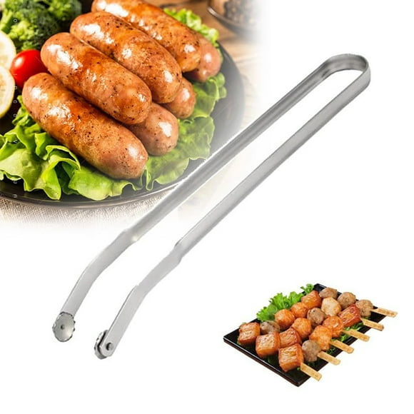 Pinzas Giratorias Para Salchichas Para Barbacoa, 38 X 5 X 1 Cm, Pinzas Para Parrilla Para Salchichas, Mango Largo, Resistentes A La Corrosión Para Tocino, Carne, Verduras