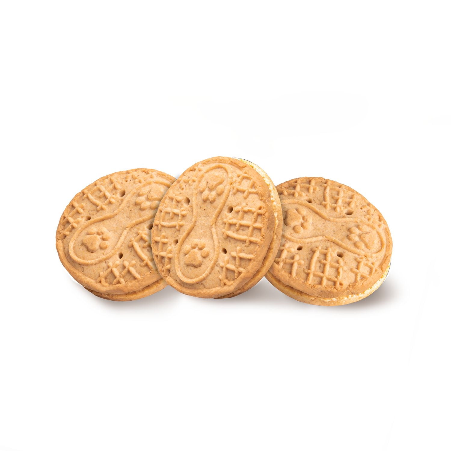 Three Dog Bakery Puppy Butters Biscuits pour Chiens Sandwich au Beurre d'Arachide