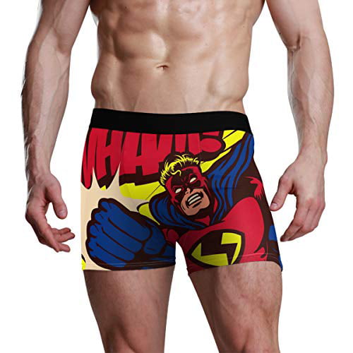 SUABO Men Boxer Briefs Polyester Underwear Men 2 Pack Boxer Briefs for Valentines Day