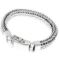 thumbnail image 4 of 10mm Mens Braided Bali Handmade Chain 925 Sterling Silver Bracelet, 7-9", 4 of 5