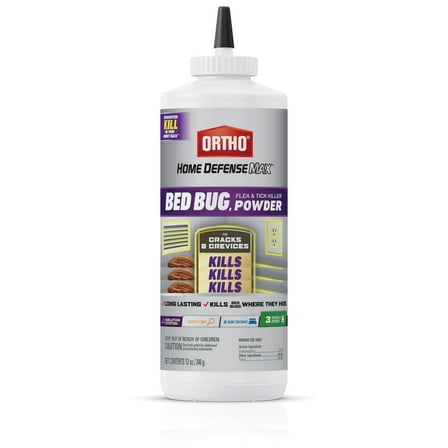 Ortho Home Defense Max Bed Bug & Flea Killer Powder 12 oz.