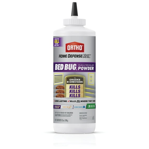 Ortho Home Defense Max Bed Bug & Flea Killer Powder 12 oz.