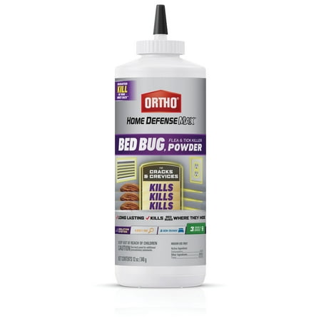 Ortho Home Defense Max Bed Bug & Flea Killer Powder, 12 oz