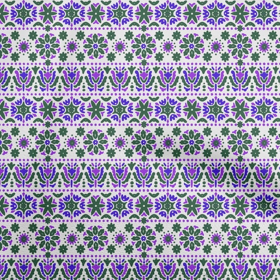 oneOonePolyesterSpandexGreenFabricAsianBlockSewingFabricByTheYardPrintedDiyClothingSewingSupplies56InchWide