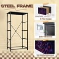 thumbnail image 4 of Gothic Dresser for Bedroom with 4 Storage Drawers Leopard skin animal leather seamless Dressers Chest of Drawers Steel Framed Fabric Closet Organizers for Boys Man Cave Dorm Entryway, 4 of 8