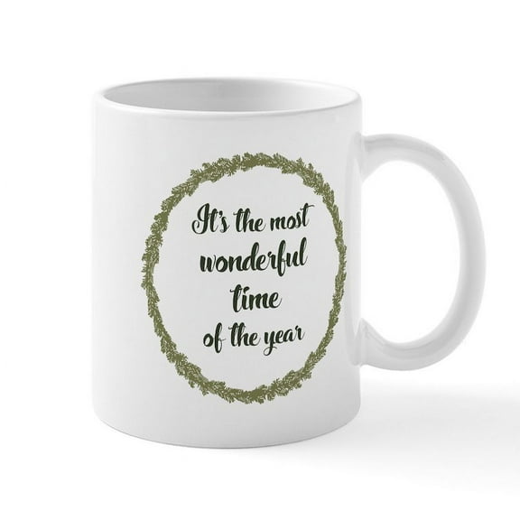 CafePress - Wonderful Time - 11 oz Ceramic Mug - Novelty Coffee Tea Cup