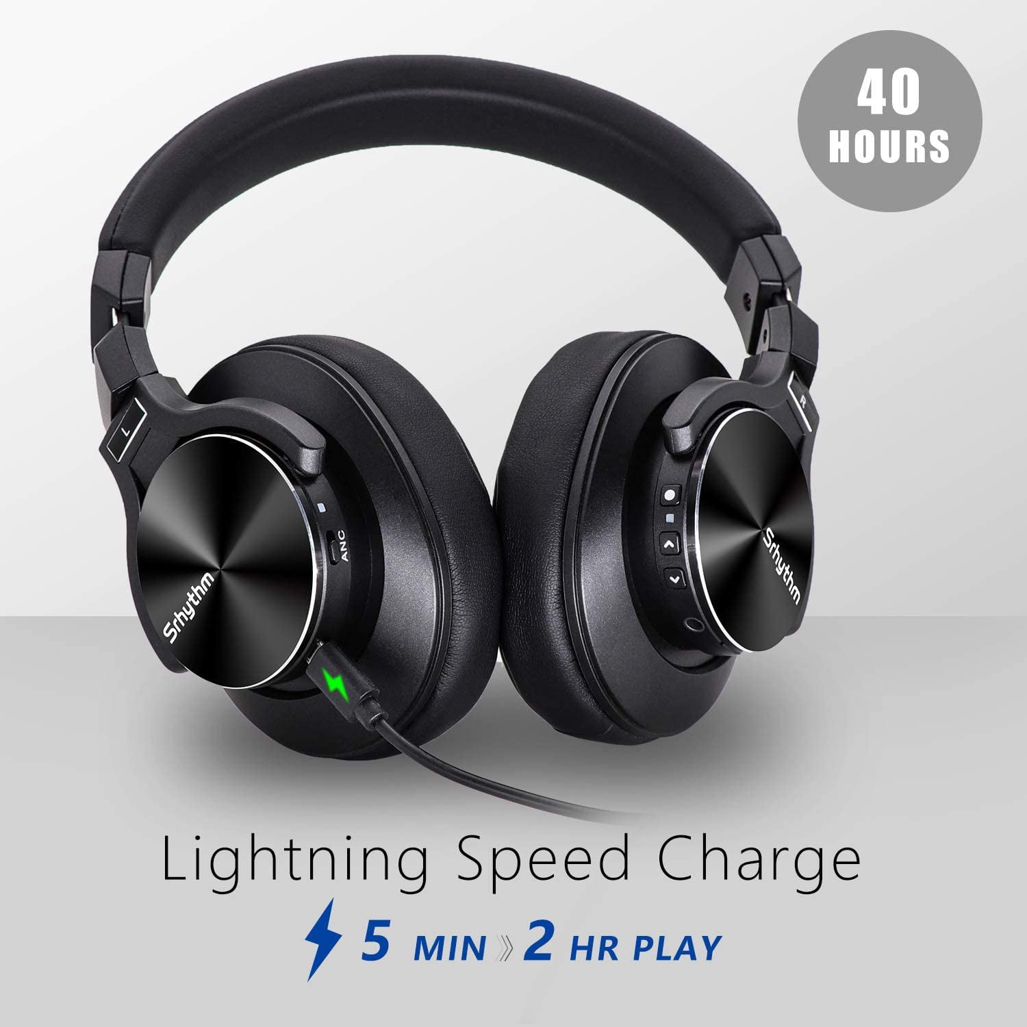 axGear Noise Cancelling Headphones Wireless Bluetooth 5.0, Fast Charge  Over-Ear Lightweight Srhythm NC75 Pro Headset | Walmart Canada