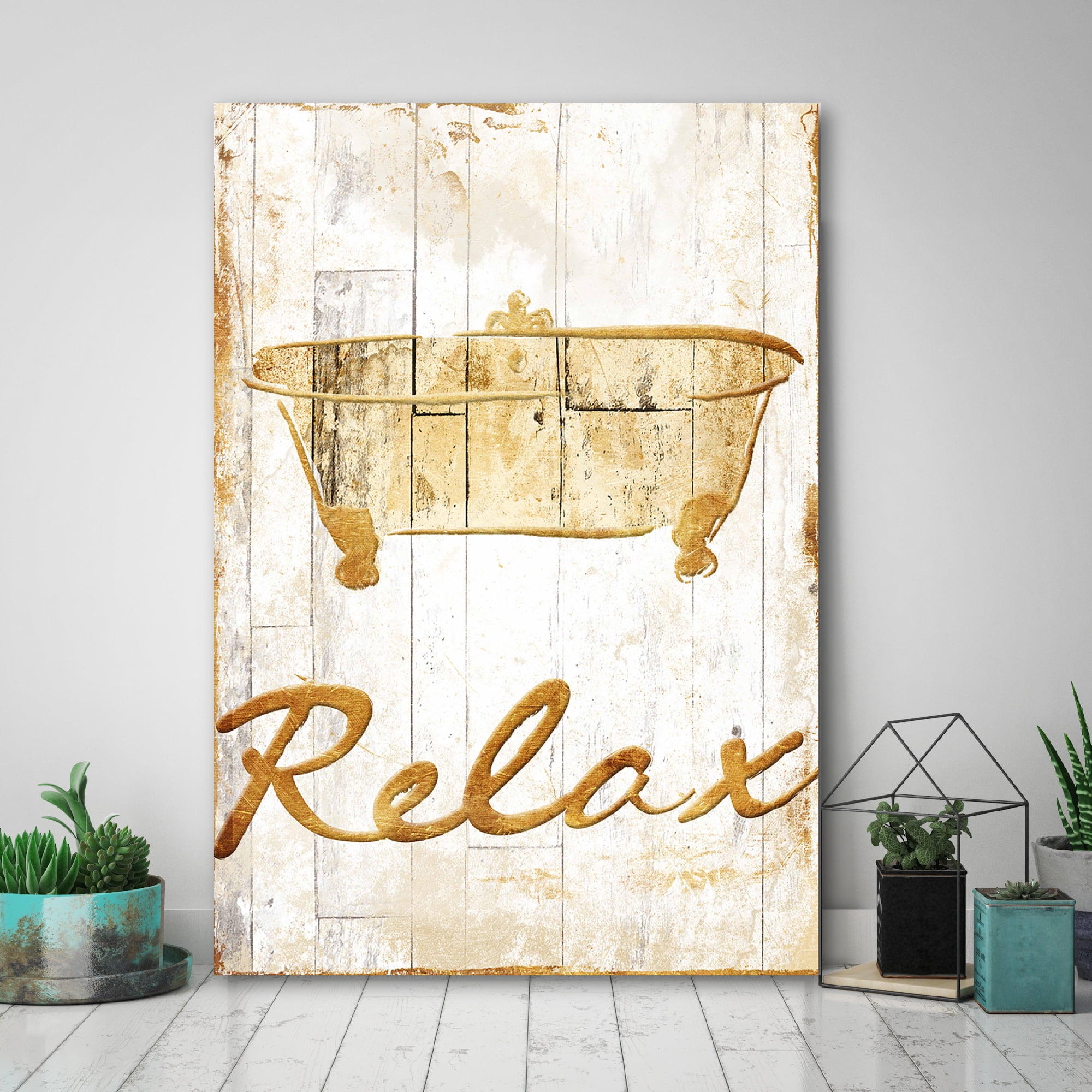 Golden Relax Gallery-Wrapped Canvas Wall Art, 12x18