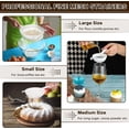thumbnail image 5 of 3 Pcs Plastic Nylon Mesh Strainer Colander with Handle Double Ear Fine Food Mesh Strainer Flour Sifter for Baking Kitchen Colander Sifter Kefir Tea Juice Pasta(3 Inch, 4 Inch, 5.5 Inch), 5 of 7