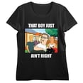 thumbnail image 4 of King Of The Hill That Boy Just Ain't Right Crew Neck Short Sleeve Women's Black T-shirt-Medium, 4 of 7