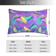 thumbnail image 2 of Honeii Disco Roller Skates Print Pillow Cases,Plush Throw Pillow Covers,Decorative Pillowcase for Sofa, Couch, Living Room-16"x24", 2 of 6